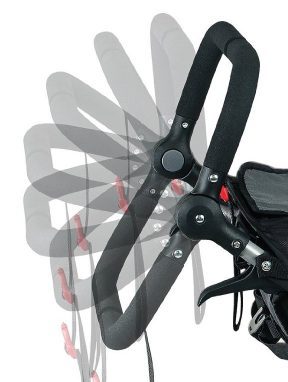 BOB Revolution PRO Duallie - Adjustable handlebar with 9 height positions