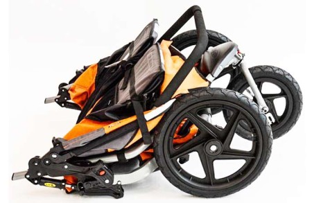 folding bob double stroller