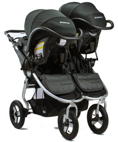 double stroller with infant carrier