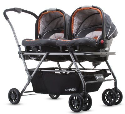 girl double stroller with car seat