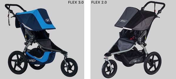 difference between bob revolution flex 2.0 and 3.0