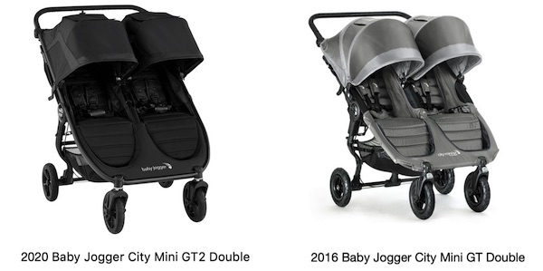 2020 Baby Jogger GT2 Double VS 2016 City Mini GT Double