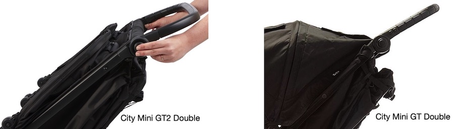 Baby Jogger City Mini GT2 Double vs City Mini GT Double - Handlebar comparison