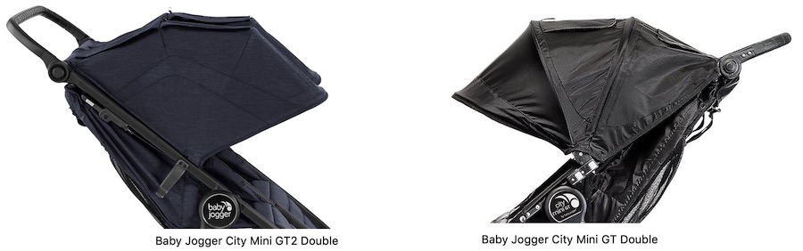 Baby Jogger City Mini GT2 Double vs GT Double - Canopy