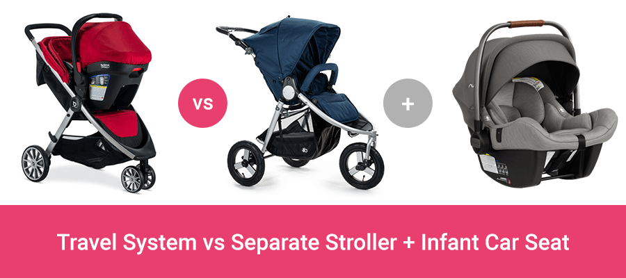 travel system stroller with convertible car seat