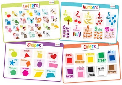 Merka educational kids placemats