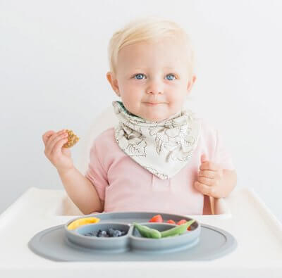 EZPZ Mini Mat with built in kids plate