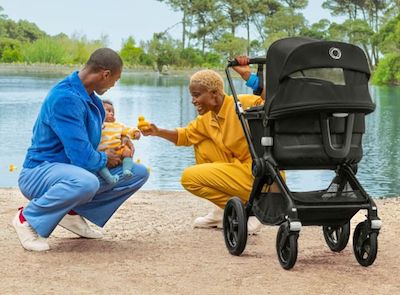 Bugaboo Fox3 push pram on the beach