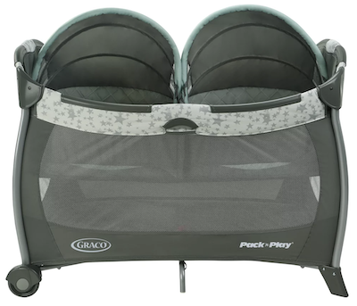Graco Pack 'N Play Playard With Twins Bassinet has lots of mesh vents