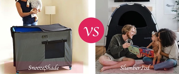 SnoozeShade vs. SlumberPod - Comparison Of Designs and shapes