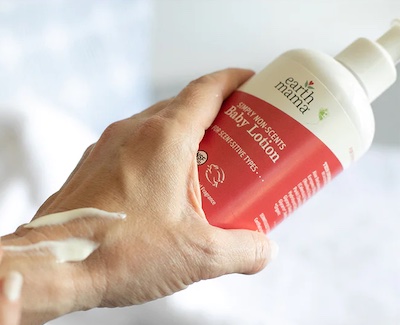 Best Baby Lotion is Earth Mama Organics Natural Non scented lotion