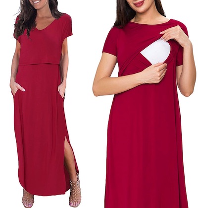 Smallshow Maternity Nursing Dress