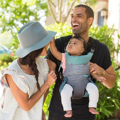 Infantino Go Forward Evolved Carrier offers outward facing position for toddlers
